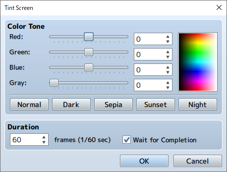 Make RPG: Settings Screen